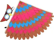 Ipetboom Owl Wings Bird Costume Set for Owl Suit with Breathable Design for Halloween Themed Parties and Stage Performances Animal Dress Up Prop
