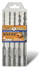 Bordo 2544-S1 - SDS+ Drill Bit Set - 5 Piece