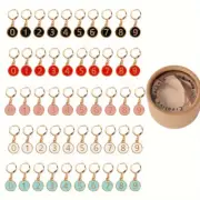 10PCS Knitting Stitch Markers Rings Counter Needle Locking Clips Yarn Markers