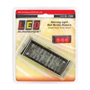 LED Autolamps Red LED Emergency Warning Light 3 LED Flashing Single Bulk Box