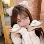 🎀NANCYMOM生活小舖💕 韓國 小紅書 INS 趙露思 美拉德毛絨羊羔絨QQ毛絨毛 貓耳 髮夾側邊夾瀏海夾BB夾抓夾