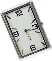 ULTECHNOVO Car Self-Adhesive Clock Car Quartz Clock Trigger Console Thermometer Times Travel Clock Dashboard Mini Clock Luminous Car Magnet Auto Car Decor Universal Car Clock Stainless Steel