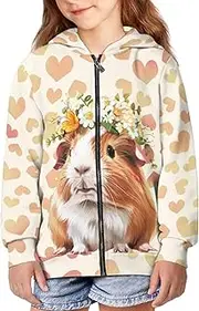 [Hinthetall] Girls Clothes Hoodies Sweater Jacket Pullover with Hood and Pockets Shirt Age 6-16