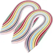 720Pcs Quilling Paper Strips Paper Quilling Strips Multiple Colors Quilling Papers with 36 Colors 544mm Length for Card Paper Flower Making (7mm)