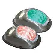 Rwb Navigation Lights Port & Starboard Led Stainless Steel (Pair)