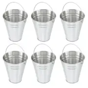 6 Pcs Ice Bucket Large Cube Tray with Lid and Tongs Beer Barrel Coffee Cream