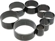 DOITOOL 8pcs Leather Circle Cutter Tool Set for Leather Crafting Precision Punch Templates for Belts and Crafts