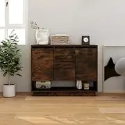 Dining Storage Sideboard Smoked Oak 97x31x75 cm Engineered Wood