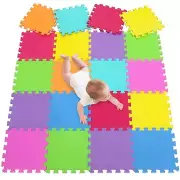 Meiqicool EVA Foam Puzzle Play Mat for Baby - Non Toxic Interlocking Soft Flo...
