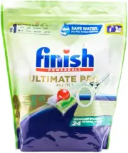 48Pc Finish Powerball Ultimate Pro 0% Dishwasher Tablets Home Cleaning Size N...