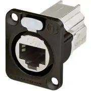 Neutrik NE8FDX-P6-B D-Shape CAT6A etherCON Panel Connector, Shielded