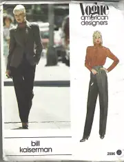 Vogue Designer Pattern 2596, Kaiserman Jacket, Blouse & Pants, Size 10 Uncut