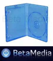25 Blu ray Single 12mm Quality cases with logo - U.S Standard Size Bluray cover