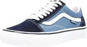 [Vans] Men's Skate Old Skool Sneaker, Navy/White, Size 10