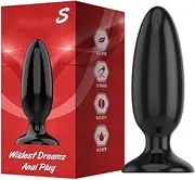 Anal Butt Plug Trainer Anal Plugs Beginners Starter for Women and Men Prostate Massage Anal Dildo Beads Plugs Trainer S M L XL XXL XXXL with Flared Base Suction Cup Adult Sex Toy (Small)