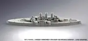 Giorgios Averof 1912 - Greek - Pre Dreadnought Era - Wargaming - Axis and Allie