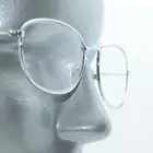 Reading Glasses Polished Silver Metal No Nonsence Clean Simple Frame +1.50 Lens