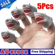 5pcs Shark Finger Puppet Storytelling Play Toy Pretend Sea Fish KP