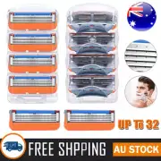 16/24/32x Replacement Blades For Gillette Fusion Razor Shaver Shaving Trimmer AU