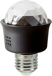 3W Bulb Projection Color Changing Holiday KTV Ambience Decoration Phan Light E27 Light Head Plug and Play Black