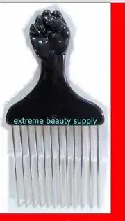 "2 packs of" woman man Pocket-Size Travel DETANGLE metal AFRO Comb wig pik Pick