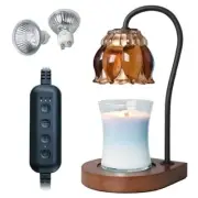 Candle Warmer Lamp - Electric Candle Lamps Timer, Compatible with All Jar
