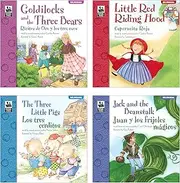 Carson Dellosa Keepsake Stories Classic Children's Fairy Tales in Spanish and English Book Set, The Three Little Pigs, Little Red Riding Hood, Goldilocks, Jack & the Beanstalk Bilingual Books for Kids