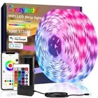 100ft Smart Led Strip Lights for Bedroom, Work with Alexa,5050 RGB Color Chan...
