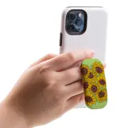 Kickstand Grip AddOn, Universal Phone Holder, Sunflowers