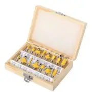 15 Pcs Router Bits 1/4 Shank Router Bits Set Beginner Router Bit Kit for DIY,...