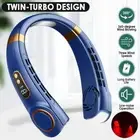 Bladeless Neck Fan Wearable Personal Fan LED Neckband Fan Cooling Fan for Summer
