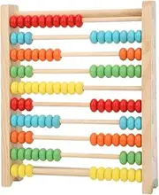 Easier to Assemble Kid Toy, Kid Wooden Abacus, Office School Children's Playground for Home Kid(Pine Colorful Calculation Frame)