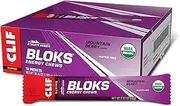 CLIF BLOKS - Mountain Berry Flavour - Energy Chews - Non-GMO - Plant Based - Fast Fuel for Cycling and Running - Quick Carbohydrates and Electrolytes - 60g. (18 Count)