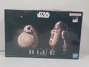 BANDAI-Star Wars BB-8 & R2-D2 1/12 Scale Plastic Model Kit New Open Box