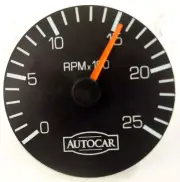 Autocar 3.5" Tachometer RPM Gauge