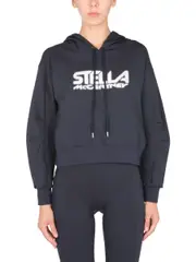 [Stella McCartney] Stella McCartney-Scuba Sweatshirt With Logo-Donna 40