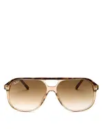Ray-Ban Brow Bar Aviator Sunglasses, 56mm