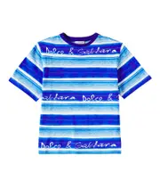 [Dolce & Gabbana Kids] Dolce & Gabbana Kids Cotton jersey T-shirt Y 14 blue