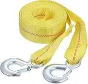 NOLITOY Car Tow Strap Heavy Duty Towing Rope with Safety Hooks Durable Vehicle Hauling Tie Down Strap for Automotive Towing Accessories