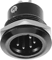 KALLORY Pin XLR Male to Terminal Adapter Audio Connector XLR Audio Solder Connector Panel Mount for Mixers and Amplifiers