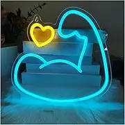 Sign Lamp Muscle Arm Neon Sign USB Powered Neon Lights For Gym Sports Bar Hotel Man Cave Wall Decor 30.4x30.4cm