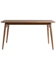 Walker Edison Mid-Century 59in Modern Wood Tapered Legs Dining Table