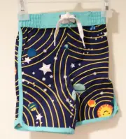 New Hanna Andersson Space Theme Board Shorts Bathing Suit Boy's Sz 80 / 18-24M