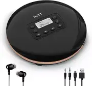 CD711T Bluetooth Rechargeable Portable CD Player for Home Travel and Car with St