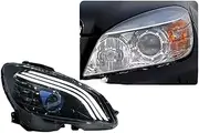 Car Lights Compatible For Benz C-Class W204 Headlight 2007-2010 LED Projetor Head Lamp Daytime Running Light Automotive Accessories(For Halogen)