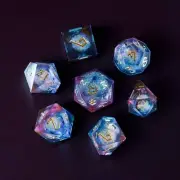 Celestial Galaxy Liquid Core Dice Set Brand New