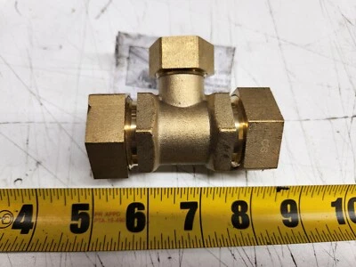 Pro-Flex PFTE-CCB6I Replacement 3/4" x 3/4" x 1/2" Brass Tube Tee Brand New