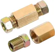 Generic Brake Line Couplings and Fittings Set 3/8-24 Thread Universal Fit for Automotive Repairs Durable and Easy to Use