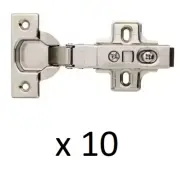 Liberty 35 mm 110° Full Overlay Soft Close Cabinet Hinge (5-Pairs) = 10 Total