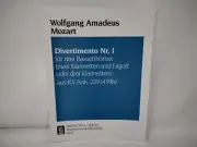 Sheet Music Breitkopf & Hartel DIVERTIMENTO (5) 1 KV229(439B) Mozart
